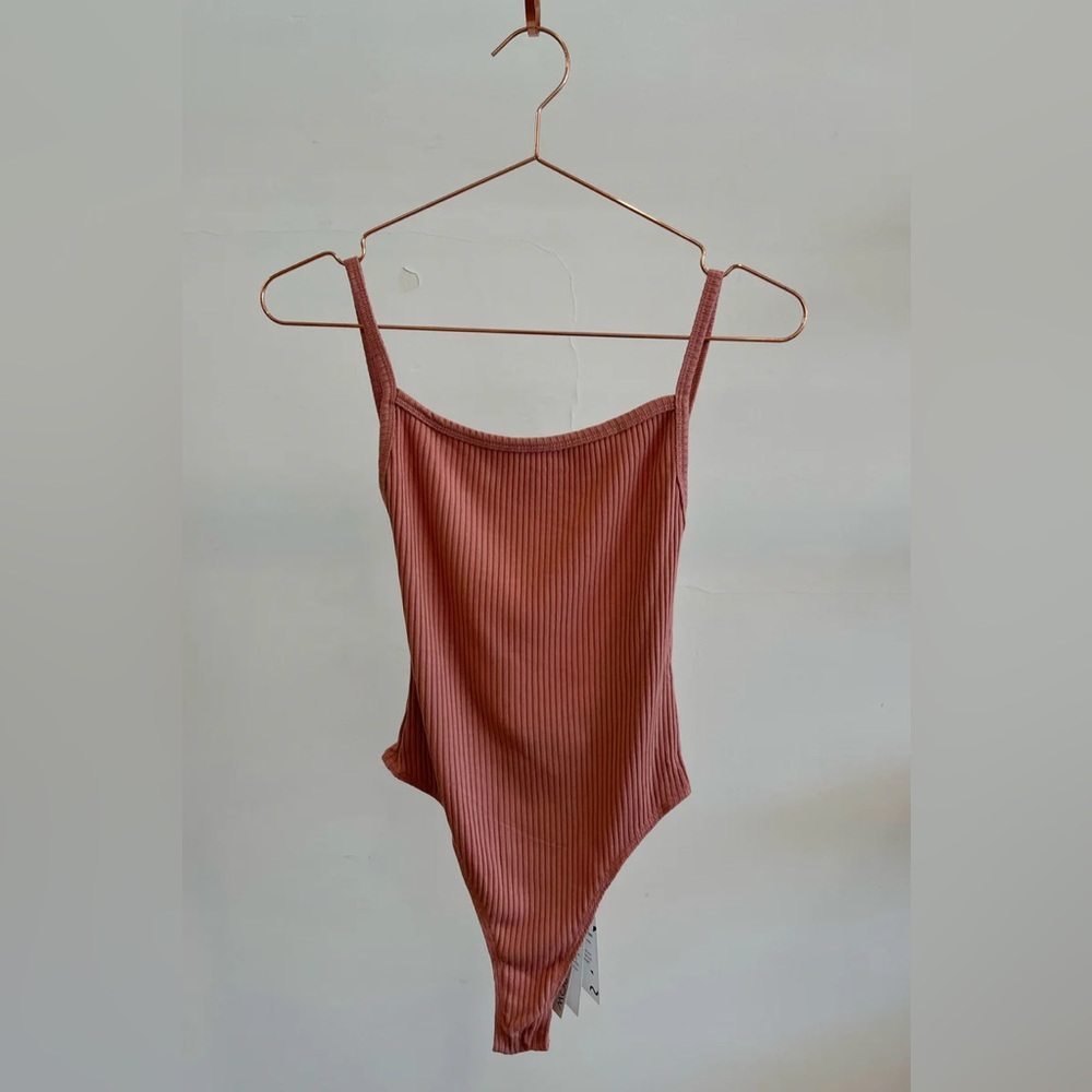 Whimsy + Row Maria Bodysuit in Blush NWT